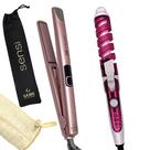 Prancha De Cabelo Gama Italy Profissional Cerâmica 450ºf Sensi Chapinha Progressiva Milhões Ions Rose Modelador Espiral Nova Bivolt