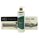 Prancha de Cabelo Profissional Chapa Titanium Para Alisamentos MQ Pro480 Escova Progressiva e Alisamento Capilar Orgânico Profissional 500ml Maochi