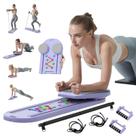 Prancha de Pilates Lpter 2025 atualizada dobrável 6 em 1 roxa