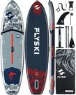 Prancha de remo Flyski 11'x34", SUP inflável ultra larga, 420 libras
