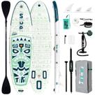 Prancha de remo FunWater Pranchas de remo infláveis 10'6" Green Tiki