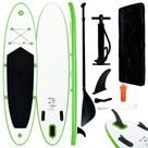 Prancha inflável de stand-up paddle vidaXL Adult de alta pressão