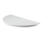 Prancha Meia Lua Gourmet Mix Branco 46x23Cm
