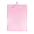 Prancheta A4 serena rosa pastel pegador em plástico DelloColor