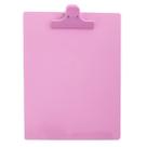 Prancheta A4 vertical com pegador plástico Marshmallow Rosa