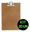 Prancheta De Madeira A5 (MENOR QUE A4) Kit 20un