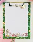 Prancheta Estampada A5 + 30 Folhas Decoradas - Fazenda de Morangos