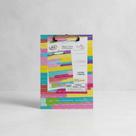 Prancheta Fichário Fashion World Kit Colorido - 230mmx315mm Prancheta Fichário Fashion World Kit Colorido - 230mmx315mm