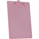 Prancheta Plástica A4 POP com Prendedor Rosa - Caixa com 2 Unidades