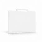 Prancheta Portátil MDF Branca A3/A4 com Alça 45x34 cm para Arquitetura, Desenho e Escritório
