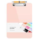 Prancheta Sooez Plastic com suporte para canetas A4 22x28cm rosa