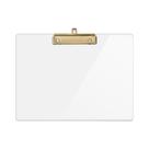Prancheta UNIQOOO Clear Acrylic Landscape 32x23cm com clipe