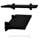 Prateleira 45cm MDF Preto Decoração Varios Ambientes