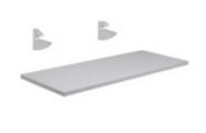 Prateleira 60x30 Cm com Suporte 100% Mdf / mdp - Prancha Branco Prateleira 60x30 Cm com Suporte 100% Mdf / mdp - Prancha Branco