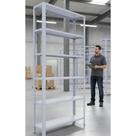 Prateleira Aço 90x198cm Galvanizada 6 Divisórias Resistente