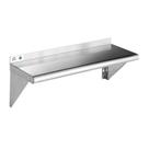 Prateleira: aço inoxidável ROCKPOINT, 30x76cm, 127kg, suporte de parede Prateleira: aço inoxidável ROCKPOINT, 30x76cm, 127kg, suporte de parede