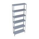 Prateleira Armário Estante Aço 6 Bandejas 60 cm Slim