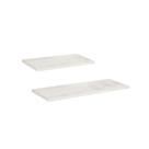 Prateleira Branca Amadeirada Suspensa Invisivel 60 e 40cm