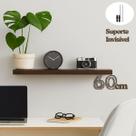 Prateleira Criar Com Suporte Invisível 20 x 60cm Tabaco Casa Moveis Estante Prateleira Criar Com Suporte Invisível 20 x 60cm Tabaco Casa Moveis Estante