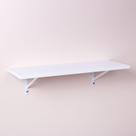 Prateleira Crie Fácil Branca 65 X 20cm Com Suporte Mão Francesa Prateleira Crie Fácil Branca 65 X 20cm Com Suporte Mão Francesa