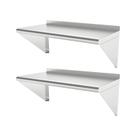 Prateleira de aço inoxidável montada na parede STEELBUS 30x90cm 2PK Prateleira de aço inoxidável montada na parede STEELBUS 30x90cm 2PK