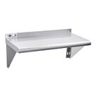 Prateleira de aço inoxidável Profeeshaw NSF 18 x 36 cm com Backsplash