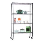Prateleira de arame BestOffice 4 camadas ajustável 36x35x157cm