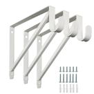 Prateleira de armário e suportes de haste Homydom Heavy Duty (brancos)