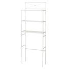 Prateleira de armazenamento Over The Toilet Zenna Home White Metal 3 prateleiras