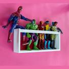 Prateleira De Bonecos Marvel Barbie Nicho Porta Pelúcia Brinquedos Infantis Mdf 55cm Prateleira De Bonecos Marvel Barbie Nicho Porta Pelúcia Brinquedos Infantis Mdf 55cm
