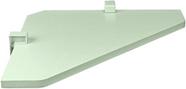 Prateleira De Canto Kids Verde Menta 15x350x350mm Com suporte