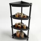 Prateleira De Canto Suporte Multiuso 4 Cestos Desmontável Cozinha Lavanderia Banheiro Quarto Organizador Plástico Nicho Prateleira De Canto Suporte Multiuso 4 Cestos Desmontável Cozinha Lavanderia Banheiro Quarto Organizador Plástico Nicho
