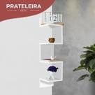 Prateleira De Canto Suspensa Decorativa Estante Livros