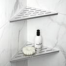 Prateleira de chuveiro Bernkot 10" 304 em aço inoxidável para parede de azulejos