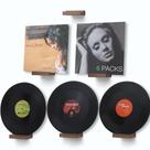 Prateleira de discos de vinil NIUBEST Wood Wall Mount Light Walnut