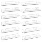 Prateleira de discos de vinil Wall Mount Meaocer 30 cm em acrílico transparente
