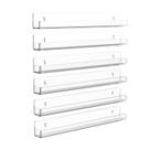Prateleira de esmaltes SOVQUEST Wall Acrylic Clear Rack de 38 cm (6 unidades)