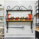 Prateleira de Ferro e Madeira: Organização e Estilo para sua Cozinha!