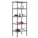 Prateleira de garagem BestOffice 5 Tier Metal 48x30x122cm preta