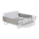 Prateleira de louça KitchenAid Compact Satin Wire com escorredor cinza