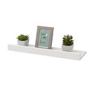 Prateleira de MDF com Canaleta 60cm para Quadros, Fotos e Livros Decorativos Maclavi Móveis