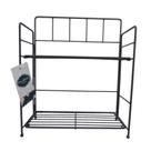 Prateleira de metal Double Deck cinza Prateleira de metal Double Deck cinza
