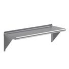 Prateleira de parede AmGood em aço inoxidável 36x30cm com Backsplash NSF