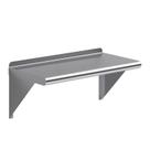 Prateleira de parede em aço inoxidável AmGood 60x30cm com certificação NSF Prateleira de parede em aço inoxidável AmGood 60x30cm com certificação NSF