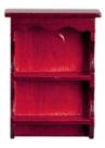 Prateleira de parede em miniatura Dollhouse Mahogany Sweetheart Country