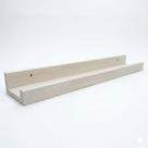 Prateleira de Parede Tipo Calha 90cm em Madeira Pinus Branco