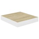 Prateleira de parede vidaXL Floating Fácil de instalar com design em carvalho/branco