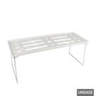 Prateleira de Plástico 39x15cm Desmontável Branco