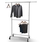 Prateleira de roupas Simple Trending Double Rod Chrome