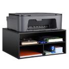 Prateleira de suporte de impressora EMERIT Wood Desk com armazenamento em casa/escritório Prateleira de suporte de impressora EMERIT Wood Desk com armazenamento em casa/escritório